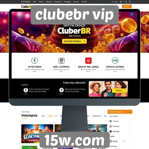 Interface do site Clubebr VIP é user-friendly